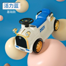 新款儿童复古电动车宝宝玩具汽车可坐人充电电瓶四轮滑行车