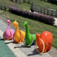 幼儿园儿童早教感统训练卡通动物造型套圈圈地摊投掷户外活动玩具