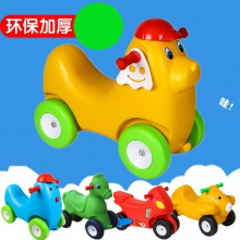 幼儿园滑滑车摇马两用溜溜车玩具宝宝儿童滑行车四轮学步车咪咪狗