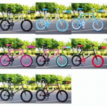 20寸死飞自行车男女款倒刹自行车酷飞个性学生