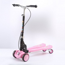 便携儿童蛙式专用滑板车3-6-12岁四轮闪光双踏板可可转弯剪刀车