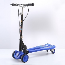 便携儿童蛙式专用滑板车3-6-12岁四轮闪光双踏板可可转弯剪刀车