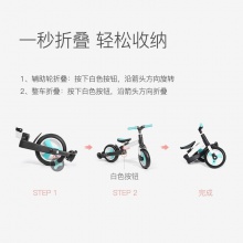 儿童三轮车脚踏车宝宝轻便遛娃2-6岁溜娃手推车可折叠