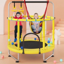 儿童蹦床蹦蹦床室内小型家用弹跳家庭版1到6到12岁吊环训练长高
