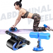 坦克轮健腹轮吸盘卷腹器仰卧起坐辅助器套装 腹肌轮瘦身运动套装