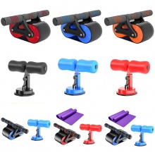 坦克轮健腹轮吸盘卷腹器仰卧起坐辅助器套装 腹肌轮瘦身运动套装