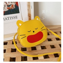 儿童包包2023新款可爱单肩包小女孩零钱包INS简约猫咪斜挎包