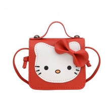 包包女2023新款可爱时尚INS风韩版猫咪儿童包迷你pu零钱包单肩包