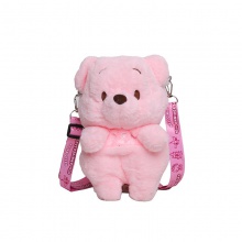 包包女2023新款毛绒单肩可爱玩偶女包小熊兔子斜挎包女包