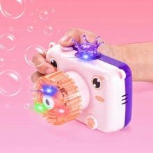 儿童泡泡玩具兔子相机电动灯光吹泡泡手持不漏液户外