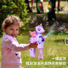 电动泡泡机地摊吹泡泡网红玩具小飞马泡泡枪户外公园玩具