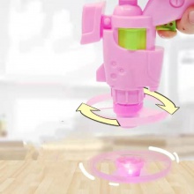 抖音同款逗猫玩具飞盘枪飞碟发光飞碟宠物训练用品儿童竹蜻蜓户外