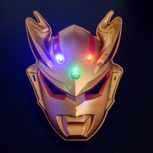 发光面具复活节卡通赛罗cs动漫儿童派对用品万圣节地摊货玩具