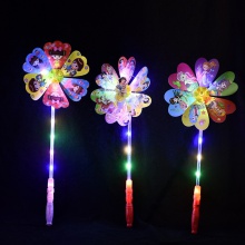 发光风车LED七彩闪光动物卡通风车儿童玩具夜市地摊爆款