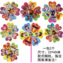 发光风车LED七彩闪光动物卡通风车儿童玩具夜市地摊爆款
