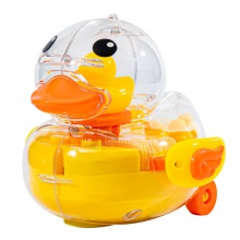 抖音儿童电动发光玩具摇摆鸭子夜市地摊透明万向声光音乐