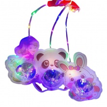 新款兔子手提卡通波波球夜市地摊发光手提灯儿童玩具夜市