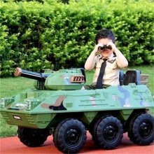 儿童电动四轮汽车越野坦克带遥控可坐双人男女宝宝小孩童车玩具