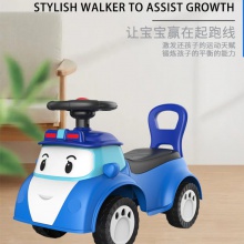 新款儿童小警车玩具扭扭车带音乐滑行学步车1-3岁宝宝