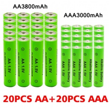 碱性可充电电池 工业级5号AA 1.5V可充碱性玩具电池4节装
