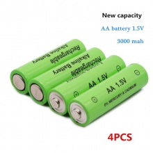 碱性可充电电池 工业级5号AA 1.5V可充碱性玩具电池4节装