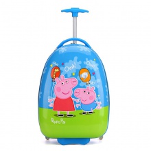 16寸卡通拉杆箱儿童行李箱印制logo单向水晶轮学生拉杆