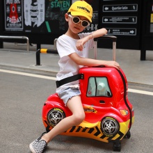 儿童坐骑行李箱拉箱万向轮拉杆箱网红卡通可爱旅行箱