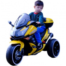 大号儿童电动摩托车双驱2-10岁男女小孩充电三轮宝宝警车款玩具车