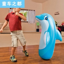 大号充气不倒翁玩具动物卡通气模玩具泄压充气玩具