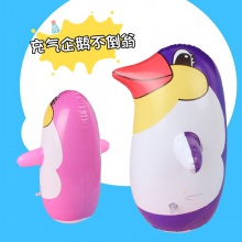 夏季热卖加厚新款彩色企鹅不倒翁儿童玩具 超市广告促销礼品