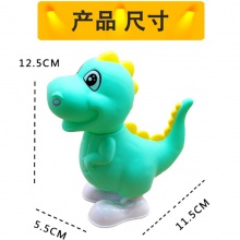 上弦发条玩具卡通动物恐龙蹦跳婴幼儿童学爬网红热卖地摊霸王龙