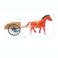 电动马拉车 拉车马绕桩电动小马拉车 绕桩马拉车新款地摊玩具