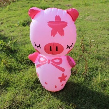 充气不倒翁广告气模吹气公仔卡通动物牙膏小猪熊猫打击柱玩具