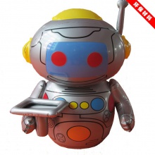 儿童充气机器人模型玩具现货 pvc充气机器人地摊热卖