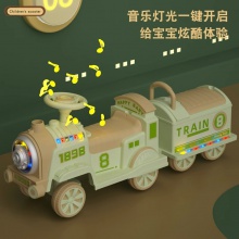 小火车可坐人遥控儿童电动车男女小孩玩具四轮汽车双人宝宝电瓶车