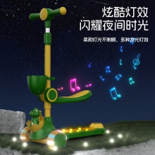 儿童滑板车可坐万向轮多功能宝宝滑行三轮车男女孩手推车遛娃神器