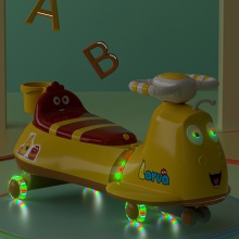 爆笑虫1-3岁四轮静音儿童扭扭车万向轮滑行车摇摆车溜溜礼品