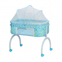 可摇童床万向轮带刹车 婴儿童床宝宝摇床厂家直供