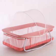 婴儿手推车床带推把八轮子可移动小床带蚊帐休闲推车夏季