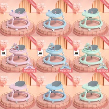 学步车防o型腿婴儿多功能防侧翻7-18个月宝宝可坐可推助步手推车