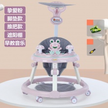 学步车防o型腿婴儿多功能防侧翻手推车宝宝可坐可推学行车起步车