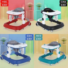 婴儿学步车防O型腿防侧翻宝宝儿童多功能助步车手推可坐