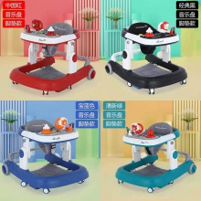 婴儿学步车防O型腿防侧翻宝宝儿童多功能助步车手推可坐