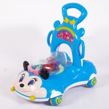 儿童四轮助步车婴幼儿米老鼠带音乐灯光学步车宝宝手推车
