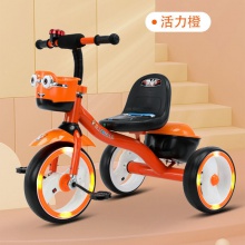 儿童自行车小童新款三轮车脚踏车音乐灯光车2-6岁宝宝童车出行