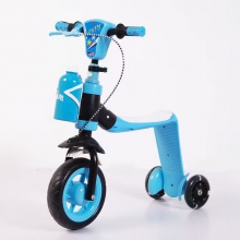 儿童滑板车 溜溜车 儿童三轮二合一滑板车音乐闪光滑板车