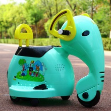 儿童电动摩托车大象款儿童升级电动三轮车男女宝宝电瓶车
