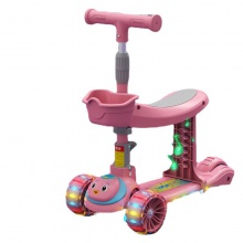 滑板车儿童可坐可骑1-2-3-6岁三合一男女孩玩具车三轮小孩溜溜车
