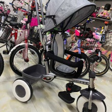 多用儿童三轮车推车 婴幼儿脚踏车1-3-5岁三四合一带棚