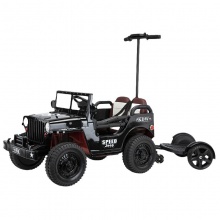 儿童电动车亲子互动推把车可坐大人四驱遥控宝宝玩具车男女孩童车